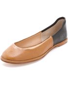 Diane von Furstenberg Botswana Colorblock Flats - Lyst