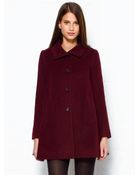 Opening Ceremony Burgundy Flare Coat - Lyst