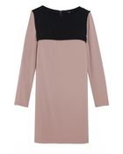 Tibi Colorblock Crepe Dress - Lyst