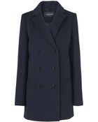 Jaeger Italian Wool Blend Pea Coat - Lyst