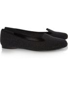 Saint Laurent Evelyn Waterdropeffect Suede Loafers - Lyst