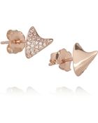 Anita Ko Thorn 14karat Rose Gold Diamond Earrings - Lyst