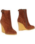 Chloé Ankle Boots - Lyst