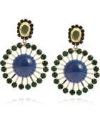 Marni Crystal and Resin Clip Earrings - Lyst