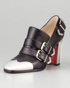 Christian Louboutin Anita Buckled Red Sole Pump - Lyst