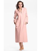 Carole Hochman Designs Quilted Zip Front Robe - Lyst