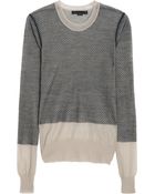 Alexander Wang Net Overlay Knit Top - Lyst
