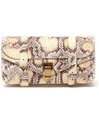 Proenza Schouler Ps1 Python Clutch Bag - Lyst