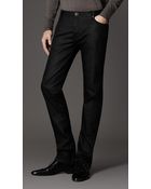 Burberry Steadman Black Slim Fit Jeans - Lyst