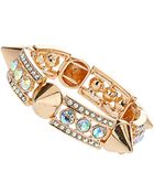 Topshop Stone Spike Stretch Bracelet - Lyst