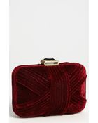 Glint Velvet Minaudiere Box Clutch - Lyst