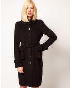 ASOS Collection Heritage Longline Peplum Coat - Lyst