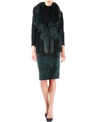 Revillon Large Fur Lapel Short Coat - Lyst