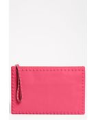 Valentino Rockstud Small Leather Clutch - Lyst