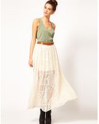 River Island Chelsea Girl Lace Maxi Skirt - Lyst