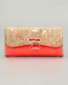 Christian Louboutin Patent Leather Cork Riviera Clutch Bag - Lyst