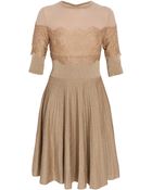 Elie Saab Three-Quarter Sleeved Dress - Lyst