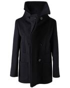 Maison Martin Margiela Tailored Wool Pea Coat - Lyst