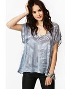 Nasty Gal Joplin Biker Tee - Lyst