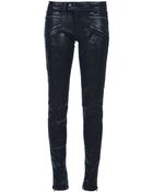 Balmain Snakeskin Print Jeans - Lyst