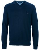 Tommy Hilfiger Vneck Sweater - Lyst