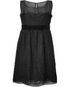 Anna Sui Black Botanic Lace Dress - Lyst