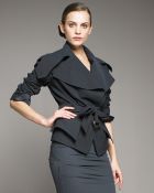 Donna Karan New York Jacket with Belt - Lyst