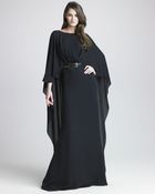Elie Saab Silk Georgette Capelet Gown - Lyst
