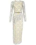 Alessandra Rich Lace Peplum Gown - Lyst