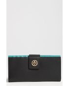 Tory Burch Robinson Fold Wallet - Lyst