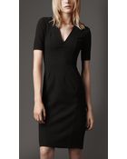 Burberry Structured Shift Dress - Lyst