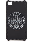 Tory Burch Stacked Logo Iphone Case - Lyst