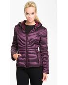Bernardo Hooded Iridescent Down Jacket - Lyst