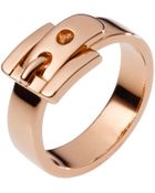 Michael Kors Buckle Ring Rose Golden - Lyst