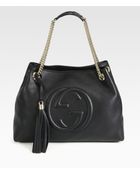 Gucci Soho Leather Shoulder Bag - Lyst
