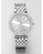 Michael Kors Crystal Stainless Steel Watch - Lyst
