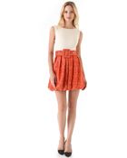 Alice + Olivia Selby Bubble Skirt Dress - Lyst