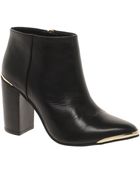 Asos Asos Addict Leather Ankle Boots - Lyst