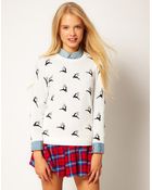 Asos Jumper in Reindeer Print - Lyst