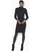 Lauren by Ralph Lauren Merino Embroidered Dress - Lyst
