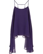 Topshop Drape Hem Cami - Lyst
