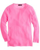 J.Crew Collection Cashmere Minicable Sweater - Lyst
