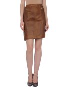MICHAEL Michael Kors Leather Skirt - Lyst