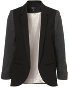 Topshop Colour Block Ponte Blazer - Lyst
