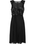 Alberta Ferretti Silk Chiffon and Tulle Dress - Lyst