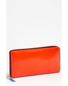 Comme Des Garçons Super Fluo Continental Wallet - Lyst