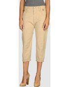 Frankie Morello Cropped Trousers - Lyst