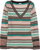 M Missoni Striped Woolblend Sweater - Lyst
