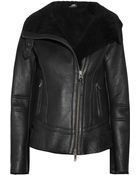 Mackage Shearling Biker Jacket - Lyst
