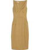 Michael Kors Stretch Cotton and Silkblend Dress - Lyst